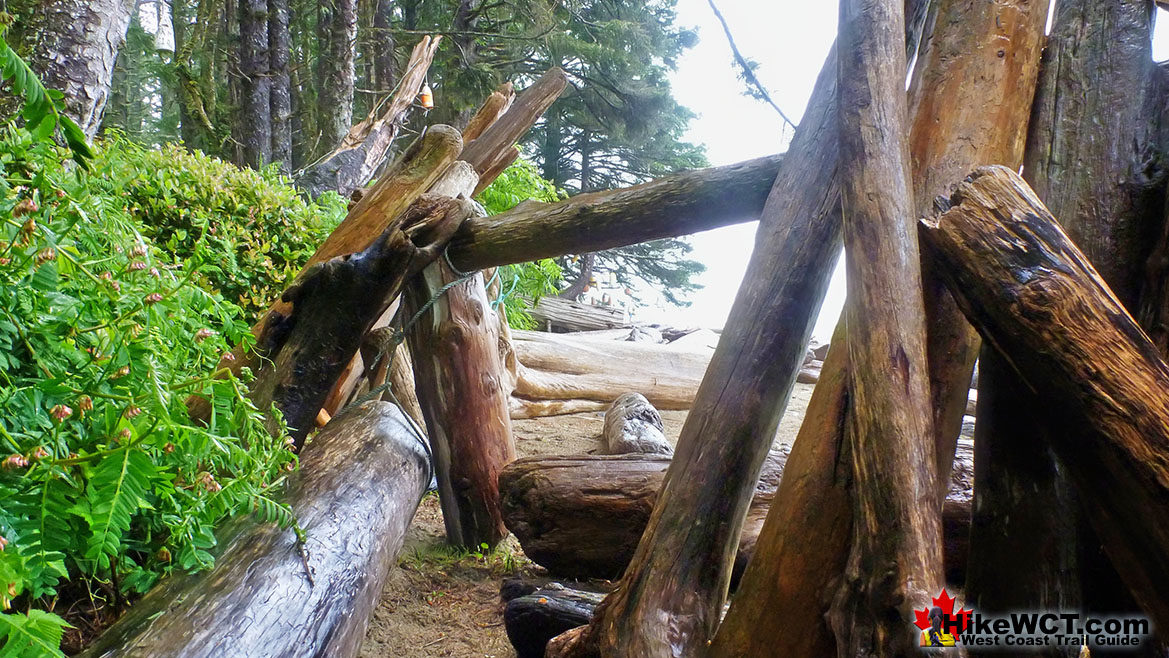 Darling Beach Driftwood Shelter