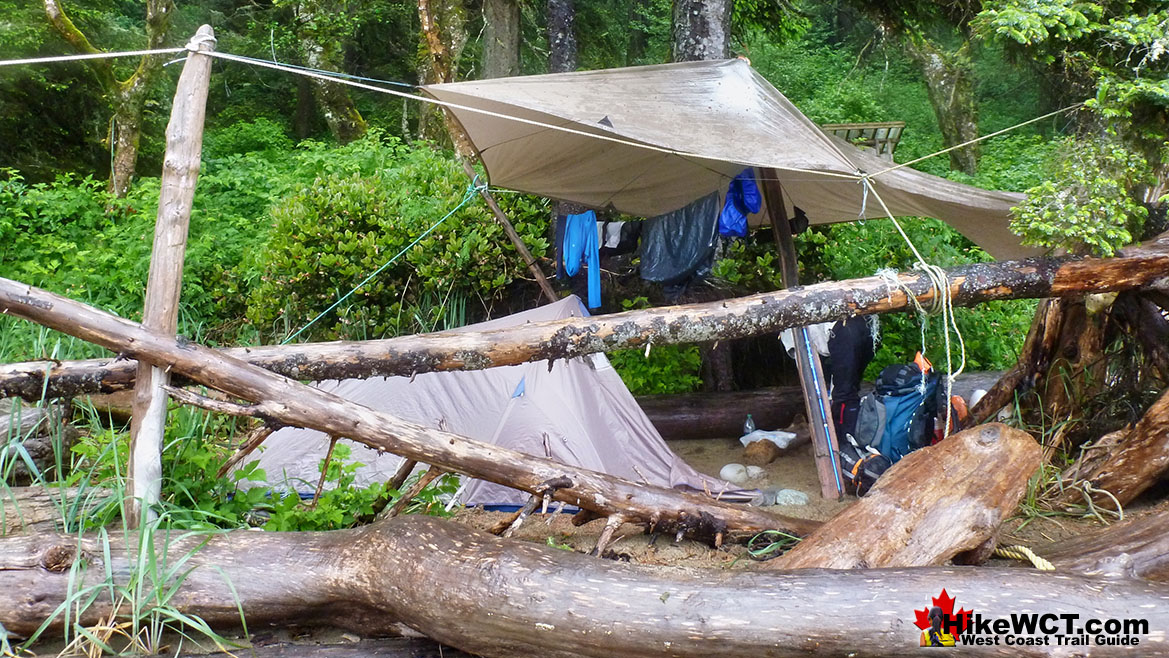 Rain Camp Darling Beach West Coast Trail