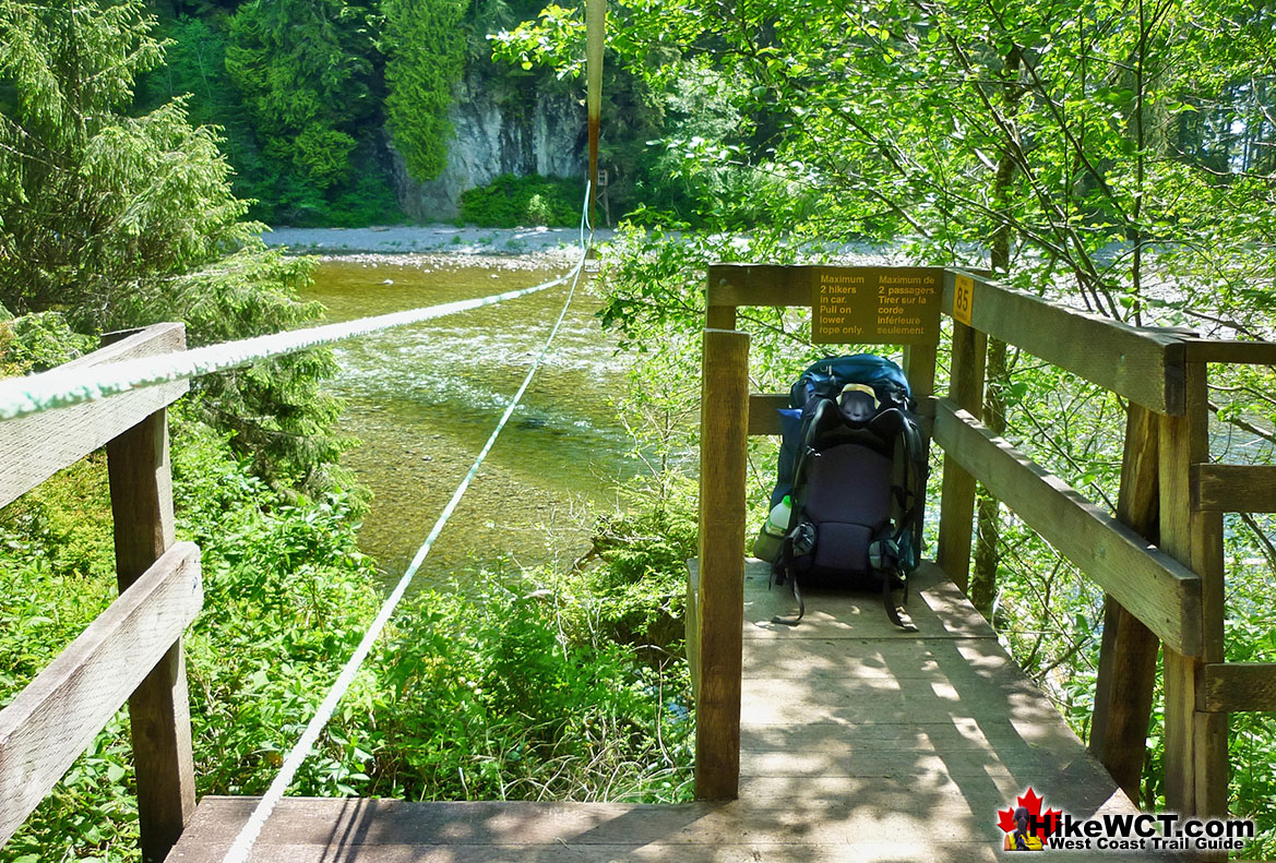 Walbran Creek Cable Car Crossing