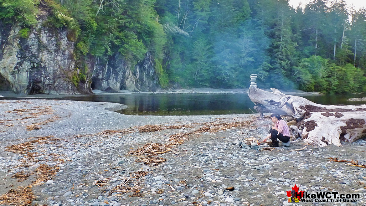 Walbran Creek Campsite View