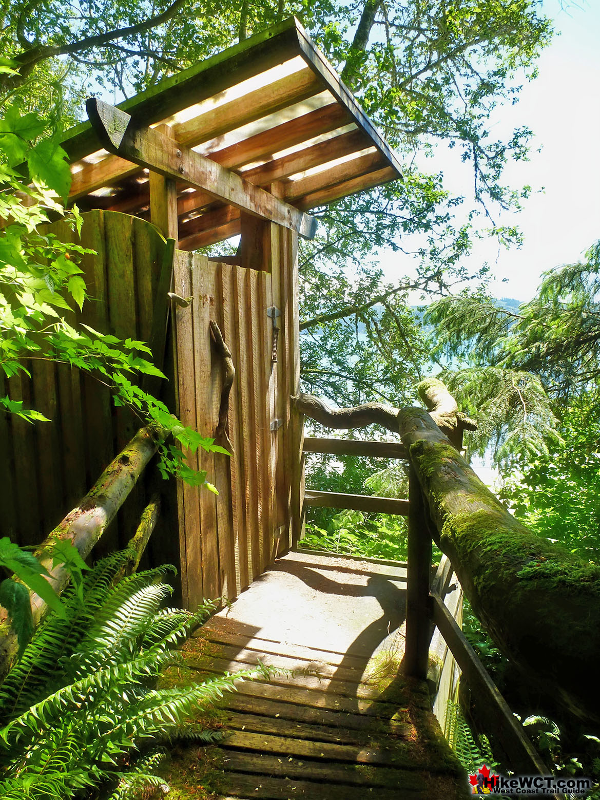 Outhouse With a View at Thrasher Cove