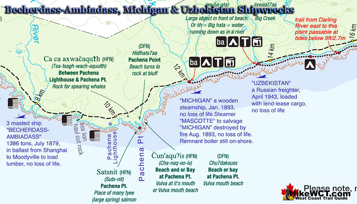 Michigan Shipwreck Map