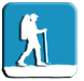 Hiking Beach Route Icon